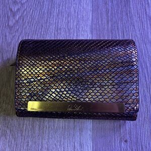 Patricia Nash Tri-fold Wallet Metallic Snake